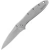 Kershaw 1660 Leek Assisted Opening Framelock Folding Pocket Knife With Bead Blasted Stainless Handles -Kershaw 100979 101002