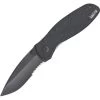 Kershaw 1670BLKST Blur Black Assisted Opening Part Serrated Drop Point Linerlock Folding Pocket Knife -Kershaw 102347 102373