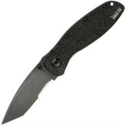 Kershaw 1670TBST Tactical Tanto Point Blade Linerlock Folding Pocket Knife With Anodized 6061-T6 Aircraft Aluminum Handles