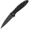 Kershaw 1660CKT Leek Assisted Opening Framelock Folding Pocket Knife With Black Tungsten DLC Coated 420 Stainless Handles 1 Kershaw 1660CKT Leek Assisted Opening Framelock Folding Pocket Knife With Black Tungsten DLC Coated 420 Stainless Handles -Kershaw 104096 104123