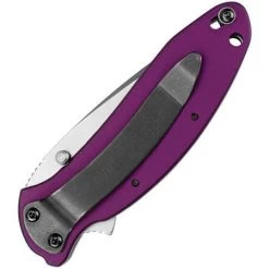 Kershaw 1620PUR Scallion Assisted Opening Recurve Bead Blast Finish Blade Knife With 6061-T6 Anodized Aluminum Handles -Kershaw 119754