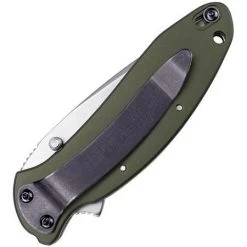 Kershaw 1620OL Scallion Assisted Opening Recurve Linerlock Folding Pocket Knife With 6061-T6 Anodized Aluminum Handles -Kershaw 119755