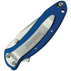 Kershaw 1620NB Scallion Assisted Opening Recurve Blade Knife With Shop Coat Blue 6061-T6 Anodized Aluminum Handles 10 Kershaw 1620NB Scallion Assisted Opening Recurve Blade Knife With Shop Coat Blue 6061-T6 Anodized Aluminum Handles -Kershaw 133061