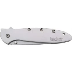 Kershaw 1660 Leek Assisted Opening Framelock Folding Pocket Knife With Bead Blasted Stainless Handles -Kershaw 133065