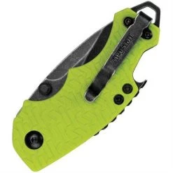 Kershaw 8700LIMEBW Shuffle Lime Green BlackWash Drop Point Linerlock Folding Pocket Knife -Kershaw 142146