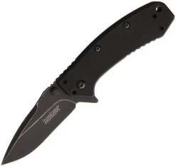 Kershaw Cryo Blackwash Framelock G10 Assisted A/O Flipper Folding Knife 1555G10BW