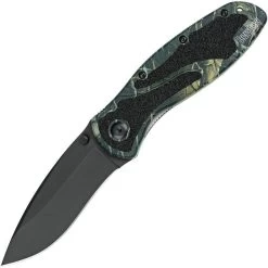 Kershaw Blur Linerlock A/O Black Blade Camo Handle Folding Knife EDC 1670CAMO