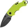 Kershaw 8700LIMEBW Shuffle Lime Green BlackWash Drop Point Linerlock Folding Pocket Knife -Kershaw 199785 199814