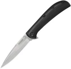 Kershaw AM-4 Framelock A/O Spear Blade Black Oxide Handle Folding Knife - 2330