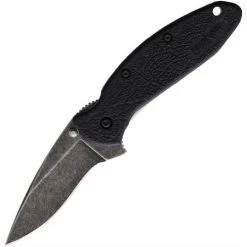 Kershaw 1620BLKBW Scallion Linerlock A/O Black