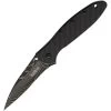 Kershaw 1660CFDAM Leek Linerlock A/O CF Damascus -Kershaw 321234 321239