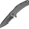 Kershaw Link Linerlock Gray Aluminum A/O Blade Made USA Folding Knife 1776GRYBWS -Kershaw KS1776GRYBWS
