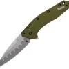 Kershaw Dividend Composite Linerlock A/O Factory Second Green Folding Knife X1812OLCBB -Kershaw KSX1812OLCBB