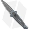 Kershaw Launch 12 Mini Stiletto Automatic Knife Gray/CF (2.5" Black Stonewash) -Kershaw Kershaw 12 Launch 12 Mini Stiletto Auto Gray CF Black SW BHQ 147367 jr