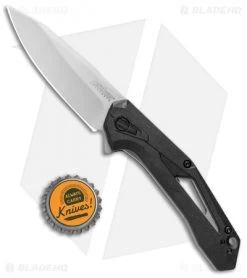 Kershaw Airlock Assisted Opening Knife Black FRN (3" Bead Blast) 1385 -Kershaw Kershaw Airlock Assisted Opening Black FRN BB 1385 BHQ 106043 jr bottlecap