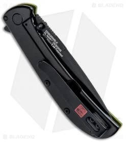 Kershaw Al Mar AM-3 Assisted Opening Knife Green G-10 (3" Black) 2335GRNBLK -Kershaw Kershaw Al Mar AM 3 Green G 10 Black 2335GRNBLK BHQ 71075 jr side