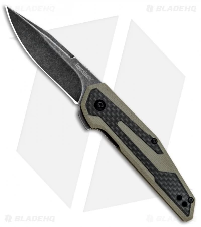 Kershaw Anso Fraxion Liner Lock Knife CF/Tan G-10 (2.75" Blackwash) 1160TANBW 3 Kershaw Anso Fraxion Liner Lock Knife CF/Tan G-10 (2.75" Blackwash) 1160TANBW