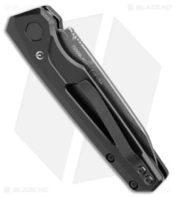 Kershaw Auto Launch 11 Black Aluminum Automatic Knife (2.75" Damascus) 7550DAM -Kershaw Kershaw Auto Launch 11 Black Aluminum Damascus BHQ 175624 jr side