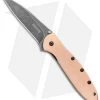 Kershaw Leek Assisted Opening Knife Copper (3" Black SW) 1660CUBW -Kershaw Kershaw Copper Leek Assited Opening Blackwash 1660CUBW BHQ 123691 jr
