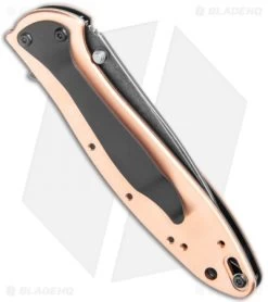 Kershaw Leek Assisted Opening Knife Copper (3" Black SW) 1660CUBW -Kershaw Kershaw Copper Leek Assited Opening Blackwash 1660CUBW BHQ 123691 jr side