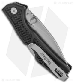 Kershaw Debris Lockback Folding Knife Black GFN (2.75" Stonewash) 2034 -Kershaw Kershaw Debris LB Folding Black FRN SW 2034 BHQ 142894 jr side