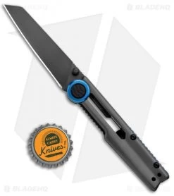 Kershaw Decibel Frame Lock Knife Gray Stainless Steel (3" Gray Ti) 2045 -Kershaw Kershaw Decibel FL Gray SS Gray Ti 2045 BHQ 94085 jr bottlecap