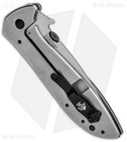Kershaw Emerson CQC-4KXL D2 Frame Lock Knife (3.9" Stonewash) 6055D2 -Kershaw Kershaw Emerson CQC 4KXL D2 FL SW 6055D2 BHQ 101841 jr side