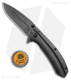 Kershaw Filter Frame Lock Knife Stainless Steel (3.25" BlackWash) 1306BW -Kershaw Kershaw Filter FL SS BlackWash BHQ 27380 jr bottlecap 1