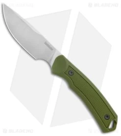 Kershaw Deschutes Skinner Fixed Blade Knife Green (3.9" Stonewash) 1883