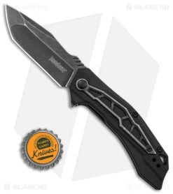 Kershaw Flatbed Spring Assisted Knife Black GFN (3.1" Black SW) 1376 -Kershaw Kershaw Flatbed Spring Assisted Knife Black GFN 3in Black SW BHQ 139778 td size