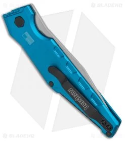 Kershaw Galyean Launch 7 Automatic Knife Teal (3.75" Stonewash) 7900TEALSW -Kershaw Kershaw Galyean Launch 7 Auto Teal SW 7900TEALSW BHQ 92521 jr side