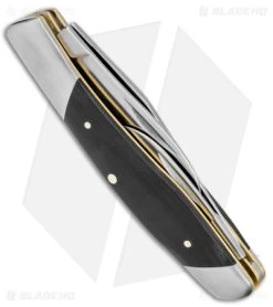 Kershaw Iredale Slip Joint Knife Black Canvas Micarta (2.6" Satin) 4386 8 Kershaw Iredale Slip Joint Knife Black Canvas Micarta (2.6" Satin) 4386 -Kershaw Kershaw Iredale SJ Black Canvas Micarta Satin BHQ 139786 jr side