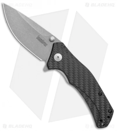Kershaw Knockout Assisted Opening Knife Carbon Fiber (3.25" SW M390) 1870CFM390 3 Kershaw Knockout Assisted Opening Knife Carbon Fiber (3.25" SW M390) 1870CFM390