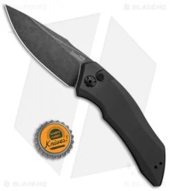 Kershaw Launch 1 Automatic Knife Gray Aluminum (3.4" Blackwash) 7100GRYBW 12 Kershaw Launch 1 Automatic Knife Gray Aluminum (3.4" Blackwash) 7100GRYBW -Kershaw Kershaw Launch 1 Automatic Gray Aluminum BlackWash 7100GRYBW BHQ 91254 jr bottlecap