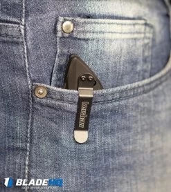 Kershaw Launch 1 Automatic Knife Blue Aluminum (3.4" BlackWash) 7100BLUBW -Kershaw Kershaw Launch 1 Automatic Knife Black Aluminum BlackWash 7100BW BHQ 27374 kp in pocket web 3