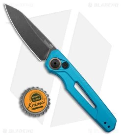 Kershaw Launch 11 Automatic Knife Teal Aluminum (2.75" Blackwash) 7550TEAL -Kershaw Kershaw Launch 11 Auto Teal Aluminum Blackwash BHQ 178233 jr bottlecap