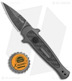 Kershaw Launch 12CA Stiletto Automatic Knife Gray (1.9" Black Stonewash) -Kershaw Kershaw Launch 12 Call Legal Stiletto Auto Grey KER7130GRYBW BHQ 114623 jr bottlecap