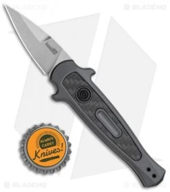 Kershaw Launch 12 CA Legal Stiletto Automatic Knife Black (1.9" Stonewash) -Kershaw Kershaw Launch 12 Call Legal Stiletto Auto Grey KER7130GRYSW BHQ 114624 jr bottlecap