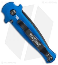 Kershaw Launch 12 Mini Stiletto Automatic Knife Blue/CF (2.5" Black) 7125BLUBLK -Kershaw Kershaw Launch 12 Mini Stiletto Automatic Knife Blue 2.5 Black 7125BLUBLK BHQ 117960 LS Side