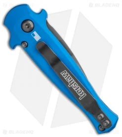 Kershaw Launch 12 CA Legal Mini Stiletto Automatic Knife Blue (1.9" Black) -Kershaw Kershaw Launch 12 Mini Stiletto Automatic Knife Blue 2.5 Black 7130BLUBLK BHQ 117930 LS Side