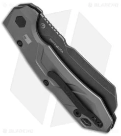 Kershaw Launch 14 Automatic Knife Cleaver Gray Al (3.4" Black SW) 7850 -Kershaw Kershaw Launch 14 Auto Cleaver BlackWash 7850 BHQ 139777 jr side