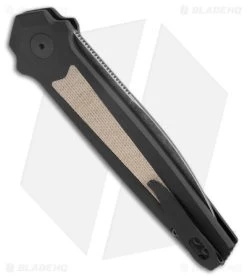 Kershaw Launch 15 MagnaCut Automatic Knife Aluminum/Micarta (3.8" Black SW) 7950 -Kershaw Kershaw Launch 15 Knife Black Micarta BW BHQ 178514 jr side