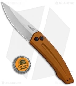 Kershaw Launch 2 Automatic Knife Bronze Aluminum (3.4" Stonewash) 7200EBSW -Kershaw Kershaw Launch 2 Auto Bronze Alum SW KER7200EBSW BHQ 90333 jr bottlecap