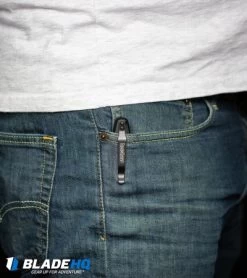 Kershaw Launch 4 CA Legal Automatic Knife Gray (1.9" Damascus) BHQ Exclusive -Kershaw Kershaw Launch 4 CA Legal Automatic Knife Black 7500BLK BHQ 34416 kp pocket web 5