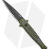 Kershaw Launch 8 Stiletto Automatic Knife Green/CF (3.5" Black) -Kershaw Kershaw Launch 8 Stiletto Auto Green CF Black KER7150OLBLK BHQ 109602 jr