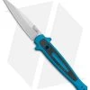 Kershaw Launch 8 Stiletto Automatic Knife Teal/CF (3.5" Stonewash) -Kershaw Kershaw Launch 8 Stiletto Auto Teal CF SW KER7150TEALSW BHQ 105834 jr