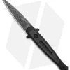 Kershaw Launch 8 Stiletto Automatic Knife Black/CF (3.6" Damascus) -Kershaw Kershaw Launch 8 Stiletto Automatic Knife Black CF 3in Damascus BHQ 145172 td