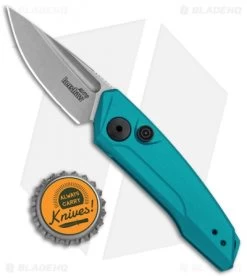 Kershaw Launch 9 Automatic Knife Teal (1.8" Working) 7250TEALSW -Kershaw Kershaw Launch 9 Auto Blue Working KER7250TEALSW BHQ 115103 jr bottlecap