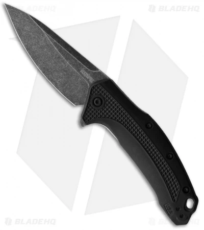 Kershaw Link Drop Point A/O Knife Black GFN (3.25" Blackwash) 3 Kershaw Link Drop Point A/O Knife Black GFN (3.25" Blackwash)