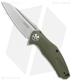 Kershaw Natrix A/O Sub-Frame Lock Knife OD Green G-10 (3.25" Stonewash) 7007OL